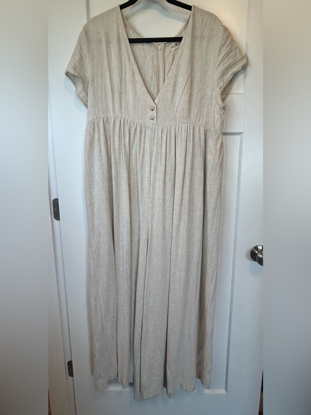 NATURAL LIFE Light Gray Soft Wide-Leg Jumpsuit - Picture 12 of 13